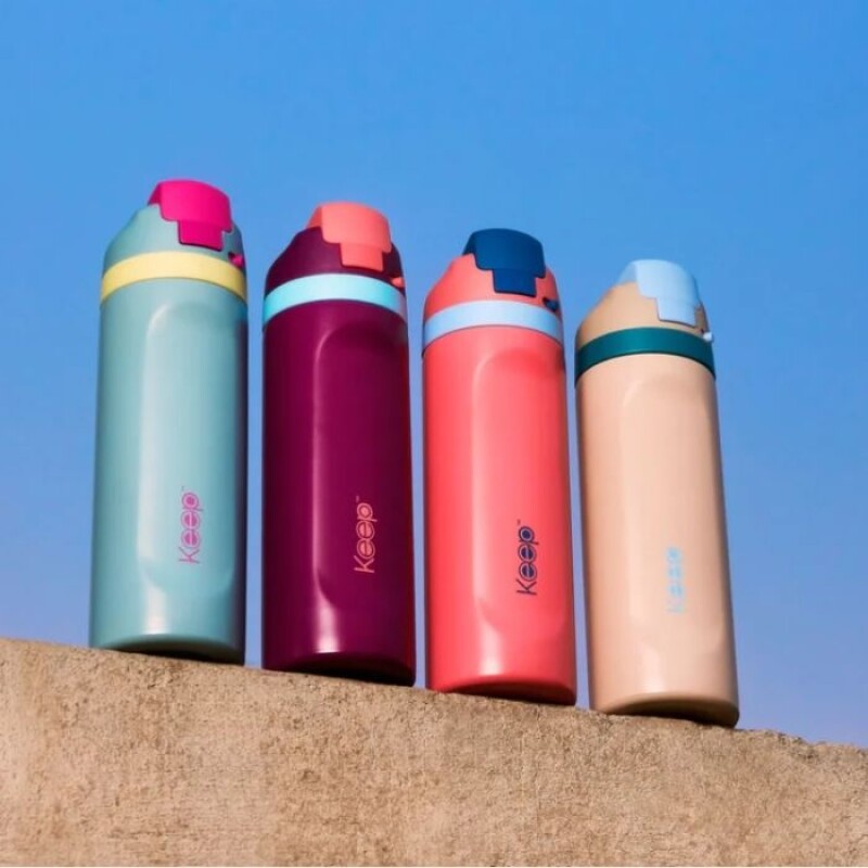 Botella Insulada Keep Acero Inoxidable Doble Pared 720 ML Beige