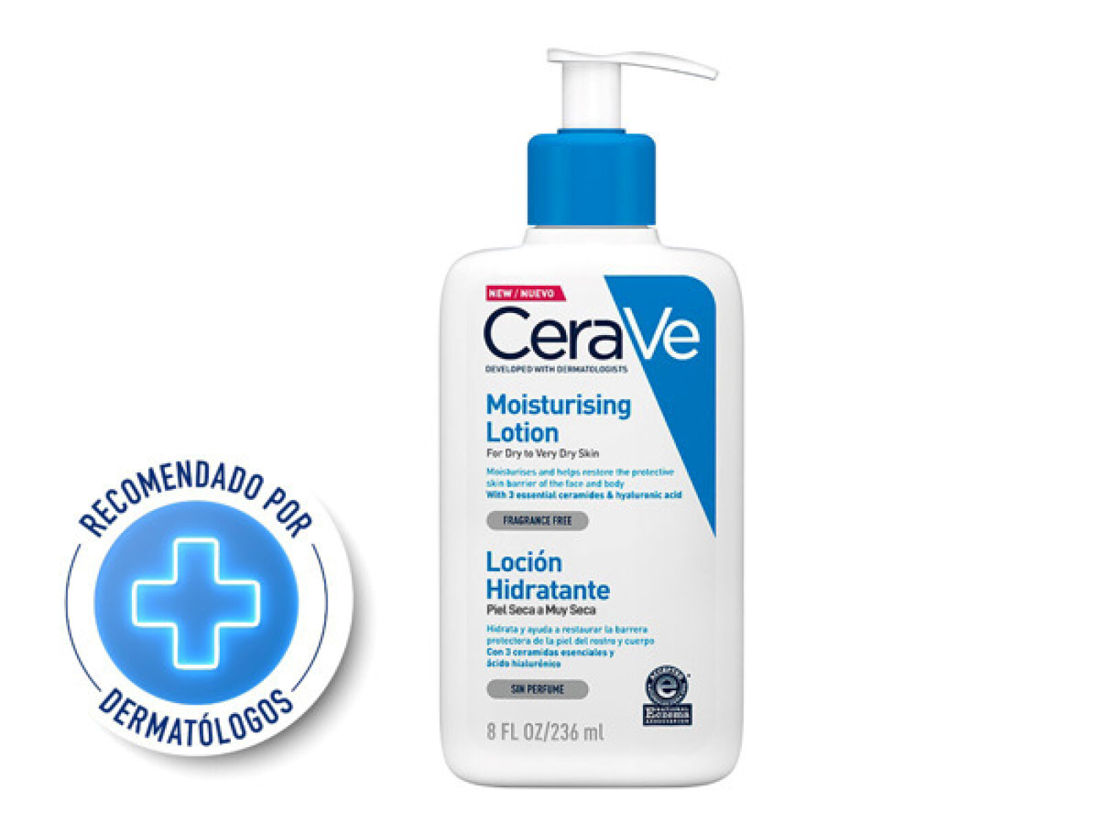 CeraVe Loción Hidratante 236 ml – Hidratación y Protección Diaria