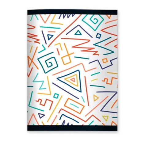 Cuaderno Campus Engrampado 96 Hojas Liso Lineas de Colores