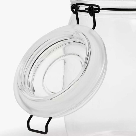 Frasco Recipiente Hermético en Vidrio 750Ml con Tapa Broche Transparente