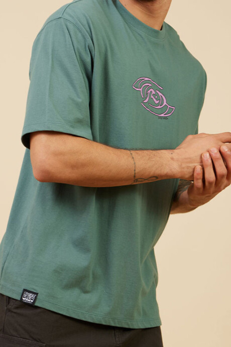 T-SHIRT TIMOR RUSTY Verde Oscuro