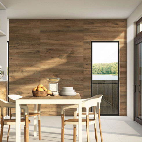 Porcelanato Madera Mate 19.4X118.2Cm 8.5Mm Piso Pared GAMAS DE MARRON