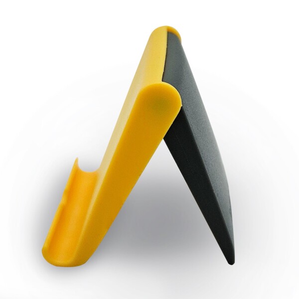 Soporte Celular Universal Base Ajustable Plástico Escritorio Variante Color Amarillo