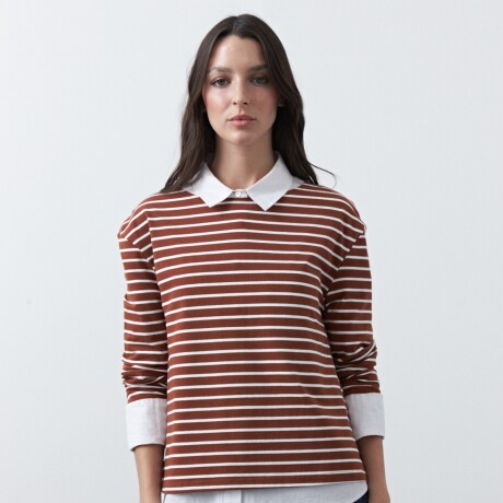 REMERA CHILA Marrón Corteza