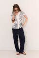 PANTALON LINO NET AZUL
