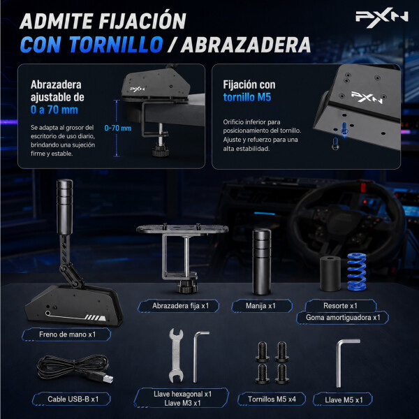 Freno De Mano Pxn Hbs Vd4 Vd6 V10 Pro Pc FRENO DE MANO PXN HBS
