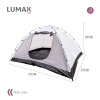 Carpa Lumax Tipo Iglú 4 a 5 Personas Impermeable Carpa Lumax Tipo Iglú 4 a 5 Personas Impermeable