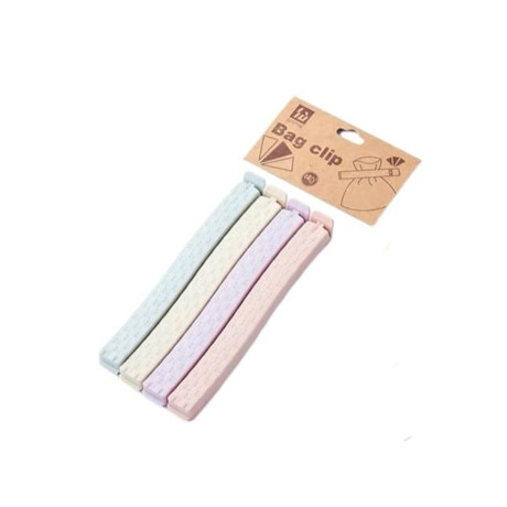 Cierra bolsas x4 colores pasteles Sc