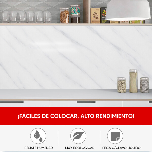 Revestimiento De Pared Placa Pvc Flexible 2.44 X 1.22mts GRIS