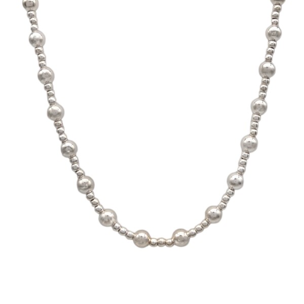 Cadena Bolitas-Plata 925-Sin Piedra-CD3154 - Adulto - Sinpiedra