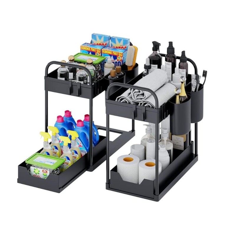 Organizador plástico 2 niveles N/a