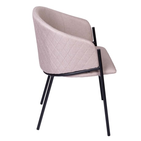 BUTACA DE COMEDOR HIERRO-Y-TELA NATURAL-BEIGE AURORA