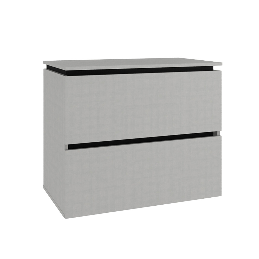 MUEBLE DE BAÑO MODELO URBAN 80 CM ARGENTO/NEGRO Mueble De Baño Modelo Urban 80 Cm Argento/negro