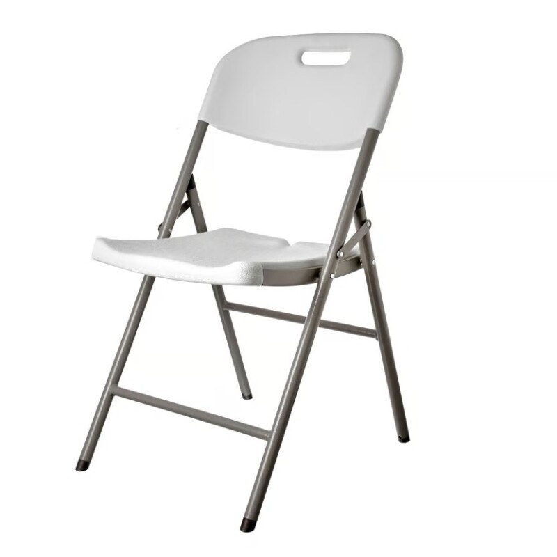 Silla de Exterior Plegable Blanca - Plegable, Apilable y Resistente - HY-Y56 Silla de Exterior Plegable Blanca - Plegable, Apilable y Resistente - HY-Y56