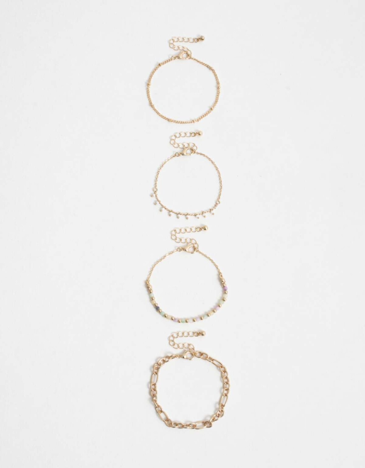 Sets De Pulseras Con Flores - Dorado — Tienda Soy Santander