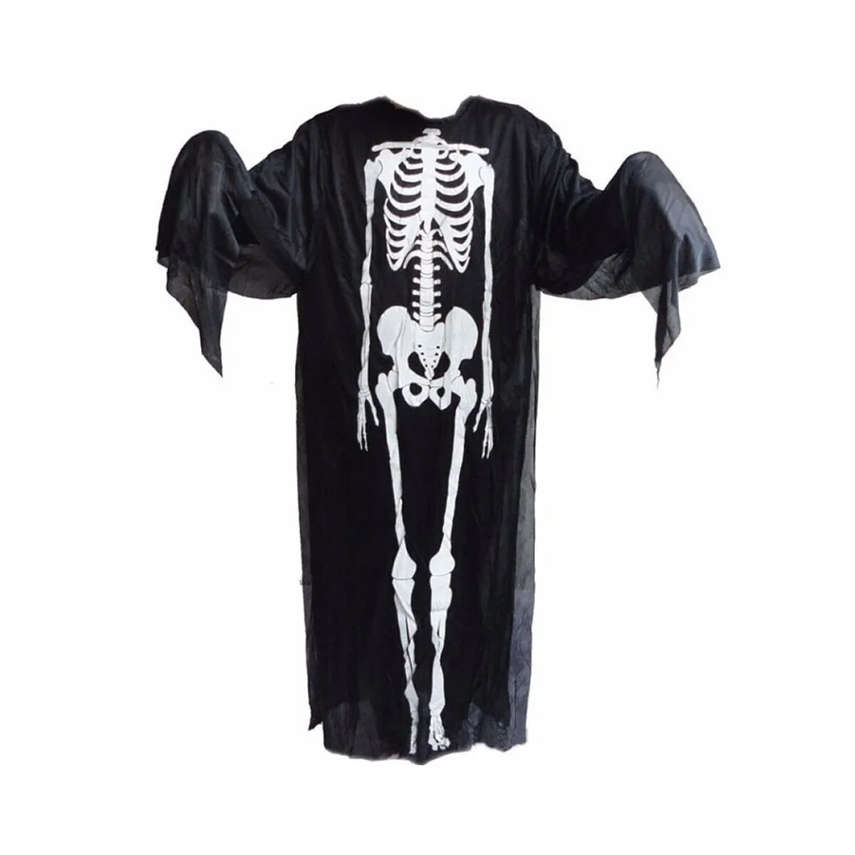 Disfraz esqueleto Halloween ADULTO con diseño brillante - Negro 