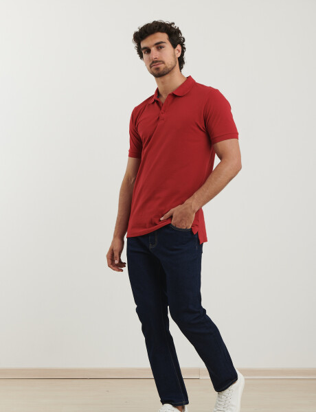 520302 REMERA HARRINGTON URBAN Rojo Oscuro