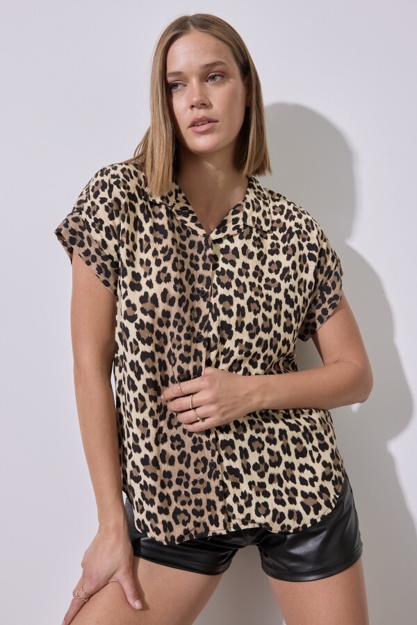 Camisa Animal Print BEIGE/MULTI