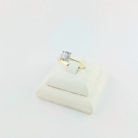 Anillo de oro 9 ktes con circonia Anillo de oro 9 ktes con circonia