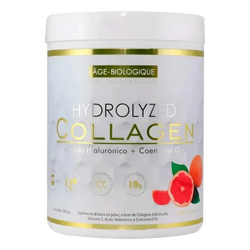 Age Biologique Hydrolyzed Collagen | Con Ácido Hialurónico, CoQ10 y Vitamina C | 200 g Age Biologique Hydrolyzed Collagen | Con Ácido Hialurónico, CoQ10 y Vitamina C | 200 g