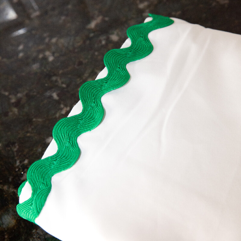 Cortina de baño Ondas verde