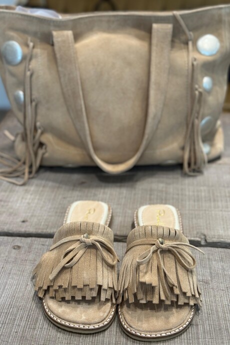 Sandalias Rita Gamuza Arena Sandalias Rita Gamuza Arena