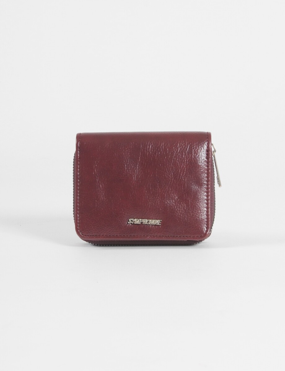 Billetera flap compartimentos - bordo 