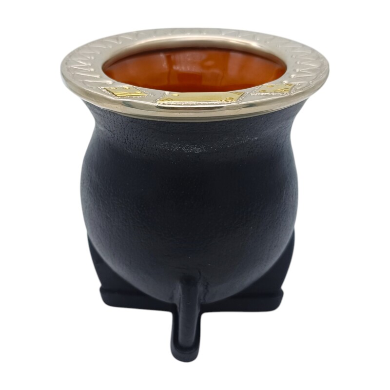MATE CAMIONERO ALPACA Y BRONCE 40 Negrouniforme