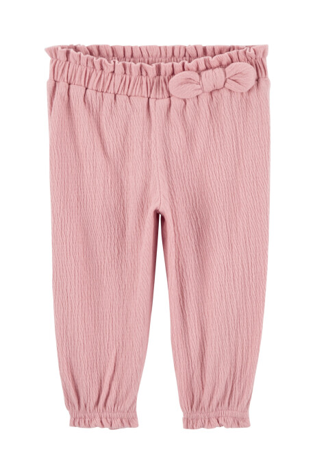 Set dos piezas de algodón, pantalón con puños elásticos y body, diseño floral Sin color