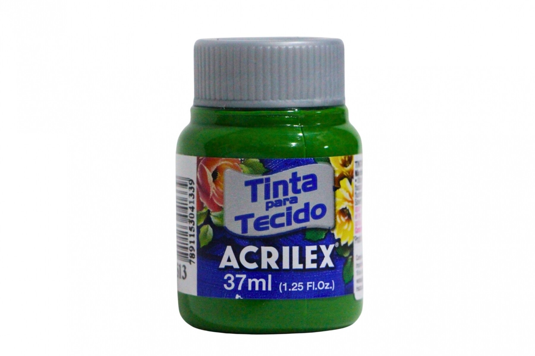 PINTURA PARA TELA 37 ML ACRILEX COLOR VERDE MUSGO 513 