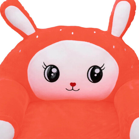 Sillón Cama Plegable 2 En 1 Infantil Animales Felpa Naranja
