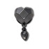 Jibbitz Punk Gunmetal Heart Multicolor