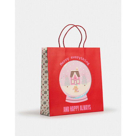 Bolsa De Regalo Navideña Combinacion Multicolor