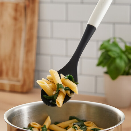 Cuchara de Servir Ranurada Blanca 35 cm KitchenAid Cuchara de Servir Ranurada Blanca 35 cm KitchenAid