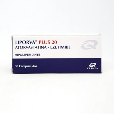 Liporva Plus 20 Mg. 30 Comp. Liporva Plus 20 Mg. 30 Comp.