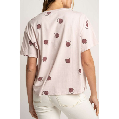 Remera Algodon Lunares Rosa Rosa