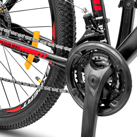 Bicicleta Montaña Expert Patriot Rodado 29 Shimano con Frenos de Disco y 21 Cambios Negro