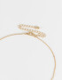Bijouterie Set Con strass Set De Collar Y Aros Pasantes Con Strass - Dorado