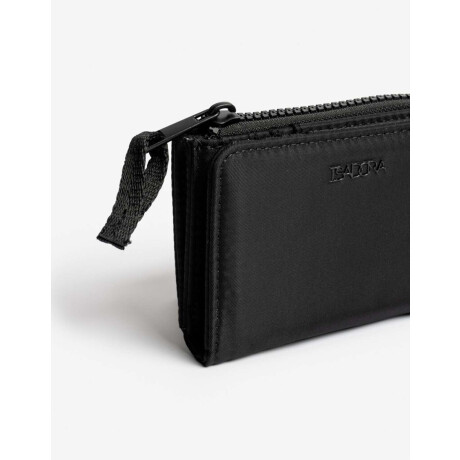 Billetera Nylon Con Cierre Negro
