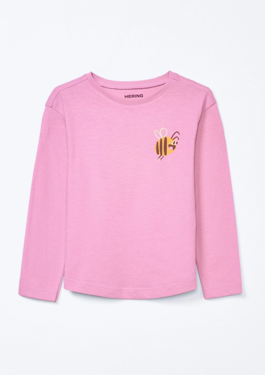 BLUSA INFANTIL CON ESTAMPA - ROSADO 