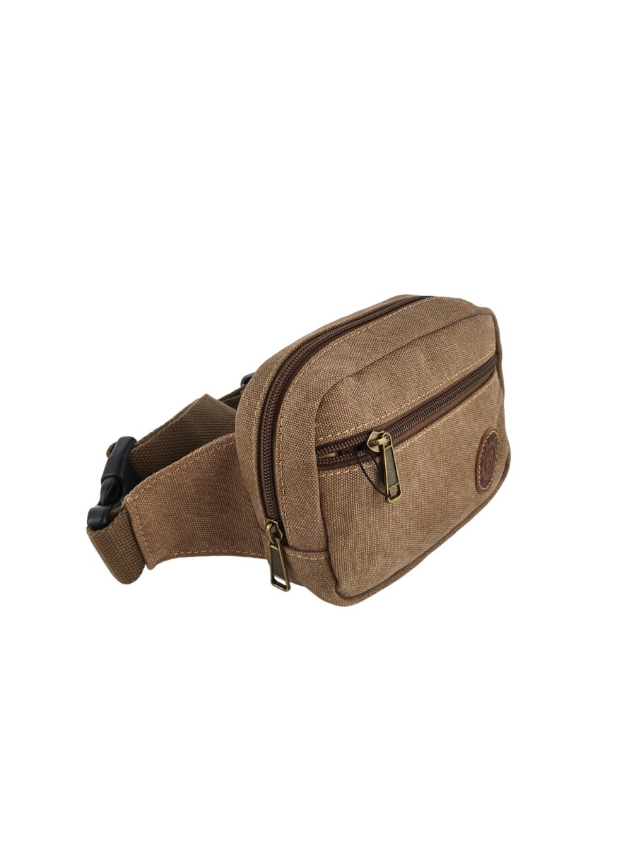 Riñonera de Lona Premium - Marrón 