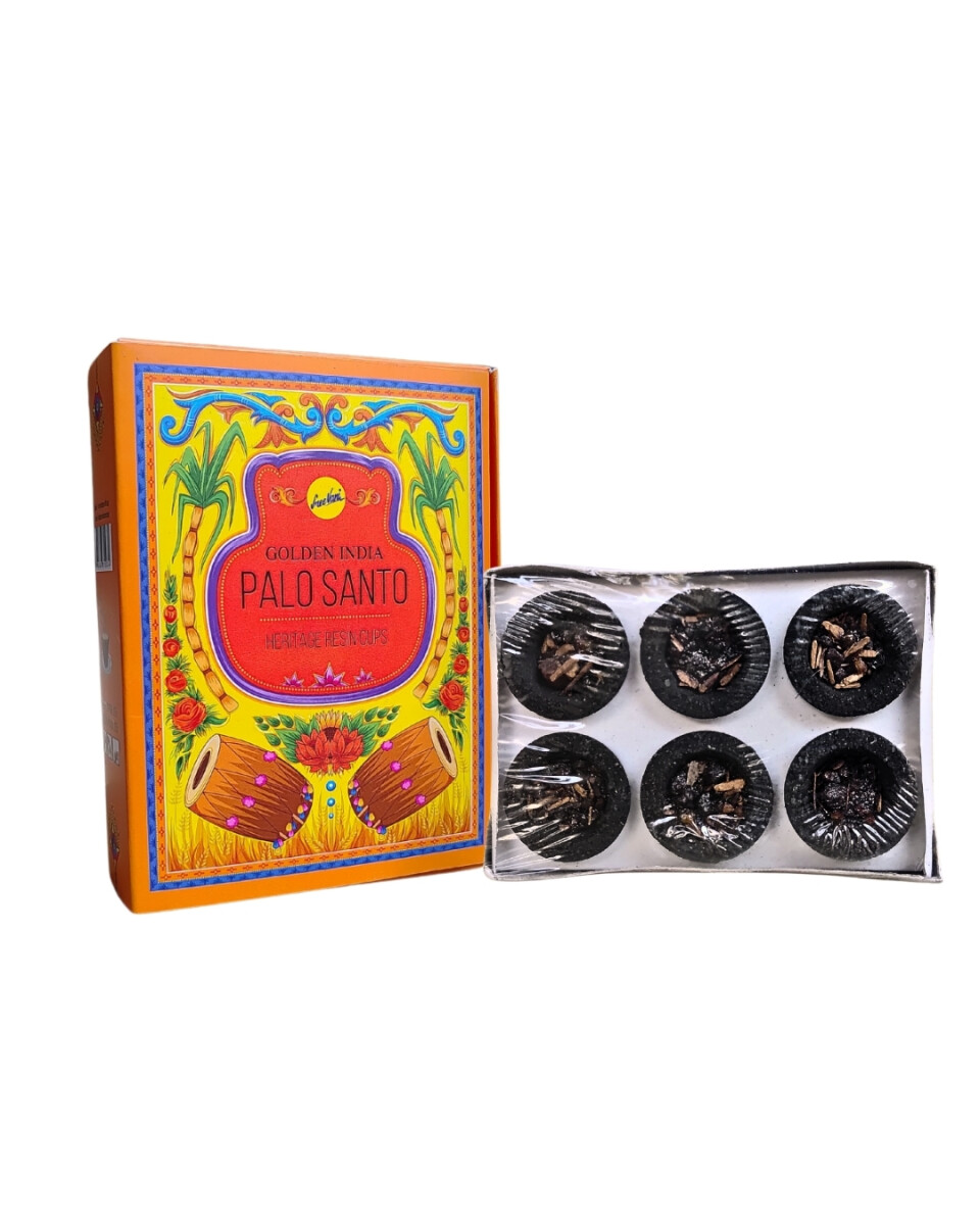 CARBÓN CON RESINA SREE VANI X3 - Palo Santo 