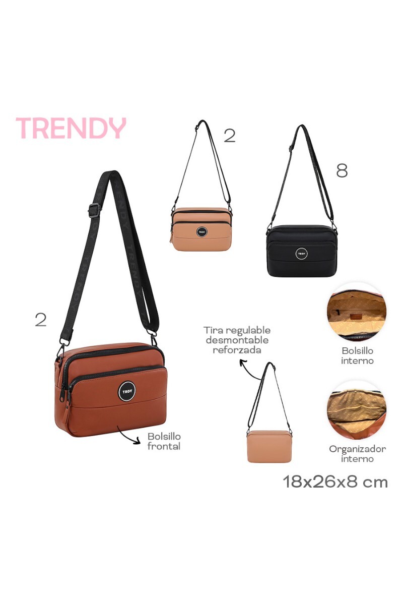 Bandolera Trendy Negro