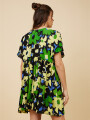 VESTIDO CORTO REBA RUSTY Verde