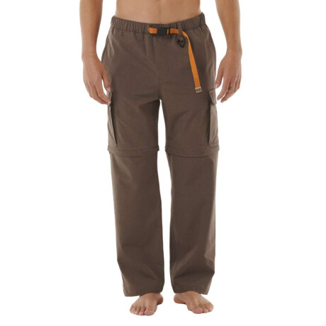 Pantalon Rip Curl Search Zip Off Marrón