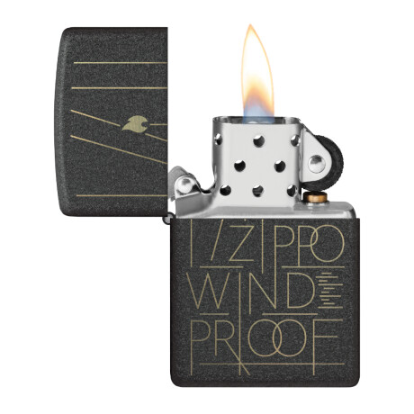 Encendedor Zippo Negro Mate C/diseño 0