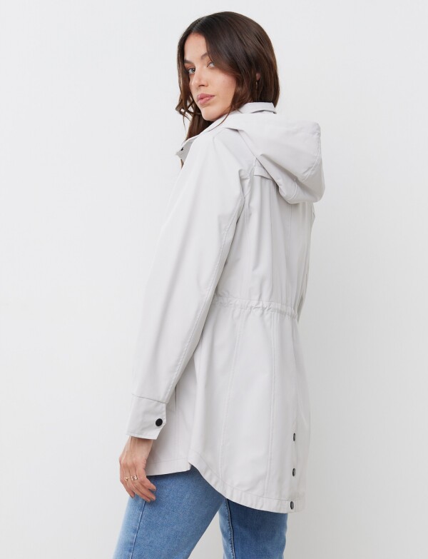 Campera Liviana Impermeable GRIS CLARO