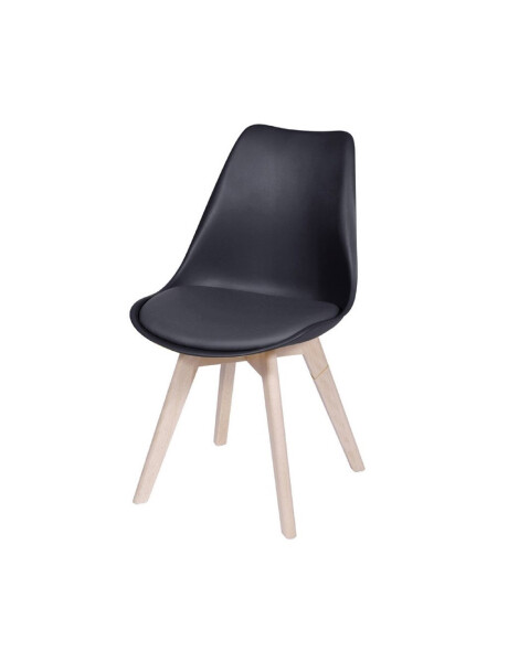 SILLA EAMES JOLY COMEDOR ACOLCHONADO NEGRO SILLA EAMES JOLY COMEDOR ACOLCHONADO NEGRO