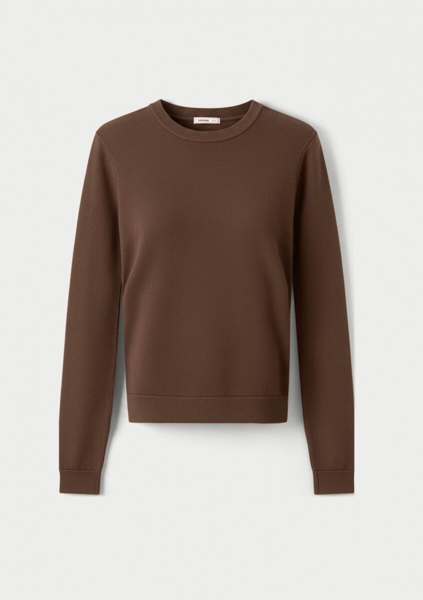 BUZO TEJIDO ADULTO - NEGRO - MARRÓN 