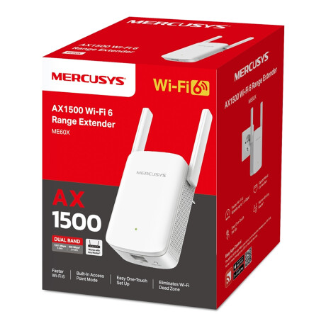 Extensor de Red Mercusys Me60x Wifi 6 De Doble Banda Ax1500 001